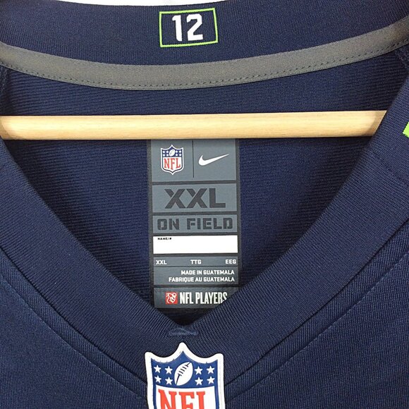 Nike NFL 12s Seattle Seahawks Nike Game Team Jersey College Navy Men's Size XXL - Picture 5 of 6